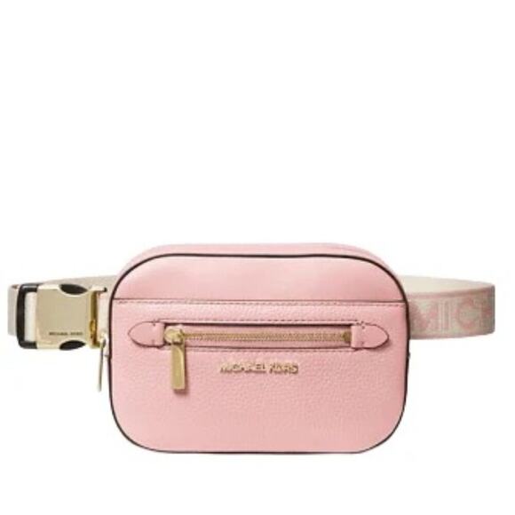 Michael Kors Handbags - Michael Kors Jet Set Belt Bag Pink Leather Coquette Balletcore Minimalist Travel